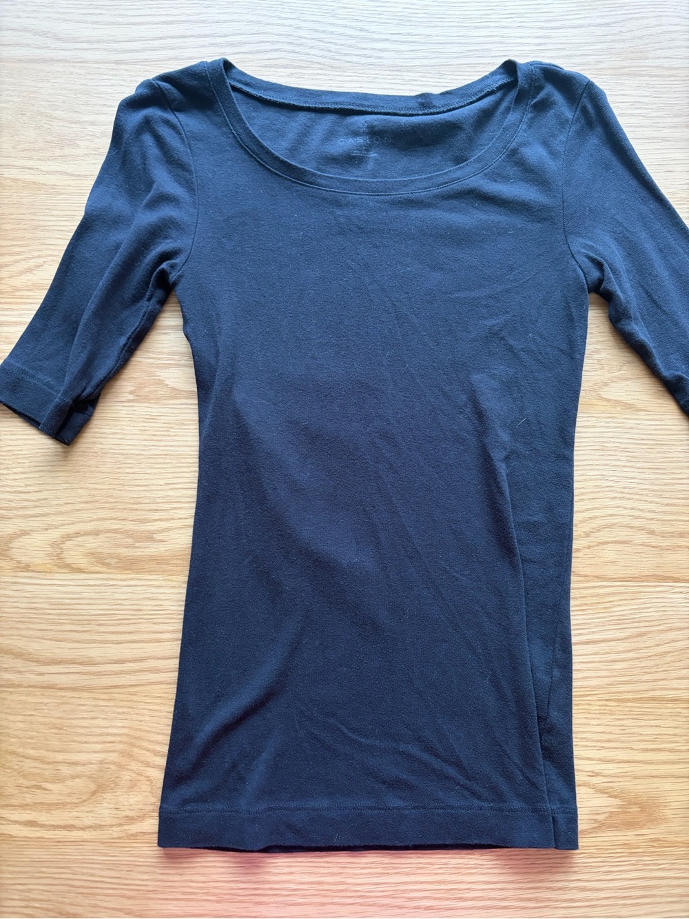 Caslon Black Scoop Neck Short Sleeve Top